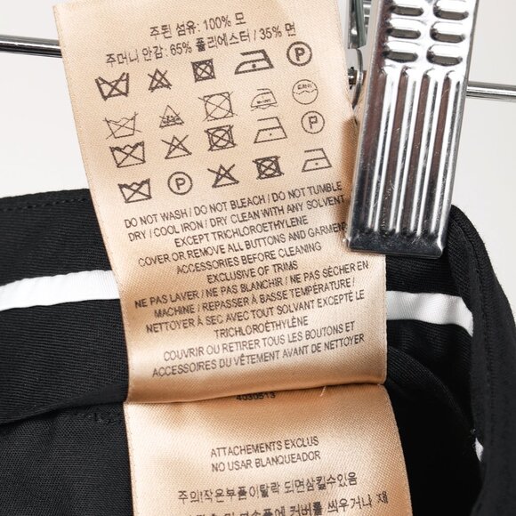 Burberry Black Stretch-Wool Straight-Leg Trousers - Picture 11 of 13